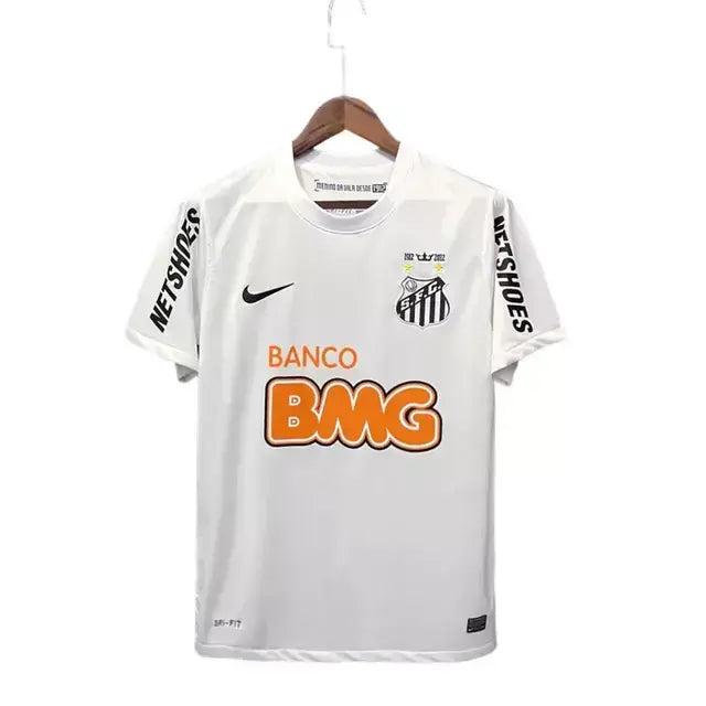Camisa Santos Home 2012/2013 Retrô Masculino Nike Branca (NEYMAR JR 10)