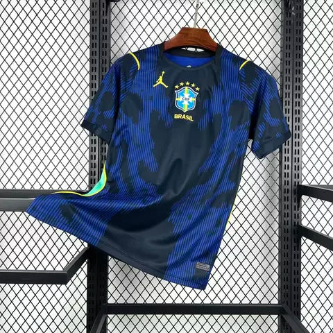 Camisa Torcedor Brasil II COPA 2026 Masculina - Azul e Preta