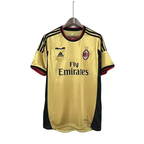 Camisa Milan Retrô Titular Dourada 2013/2014 Torcedor Adidas Masculina