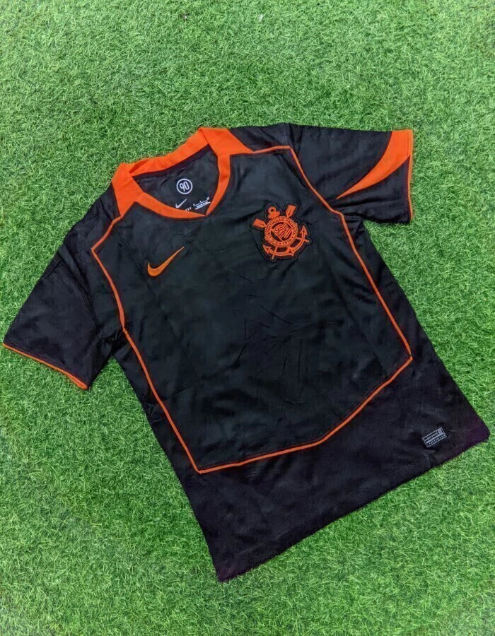 Camisa Corinthians III 25/26 Masculino - Preta e Laranja