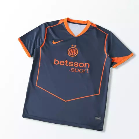 Camisa Inter de Milão III 2025/26 Total 90 Azul Marinho e Laranja - Masculina