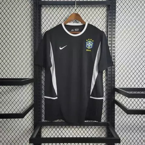 Camisa Seleção Brasileira Goleiro - Preta- Nike - Retrô 2002