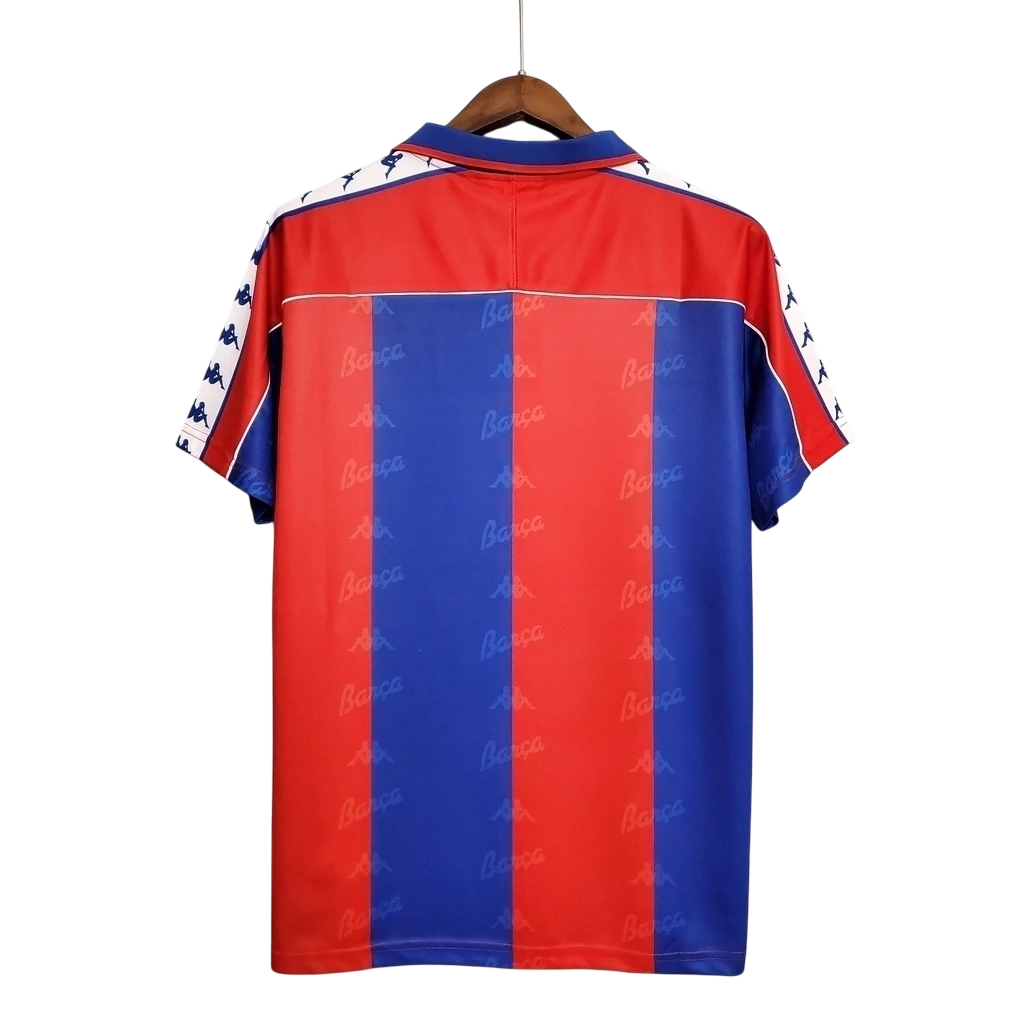 Camisa Barcelona Retrô I 92/94 Torcedor Kappa Masculina - Vermelha e Azul