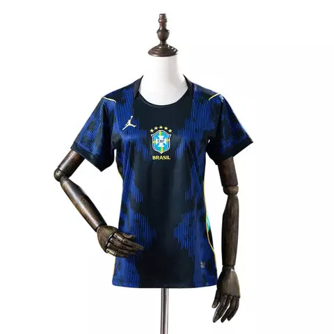 Camisa Torcedor Brasil II COPA 2026 FEMININA - Azul e Preta