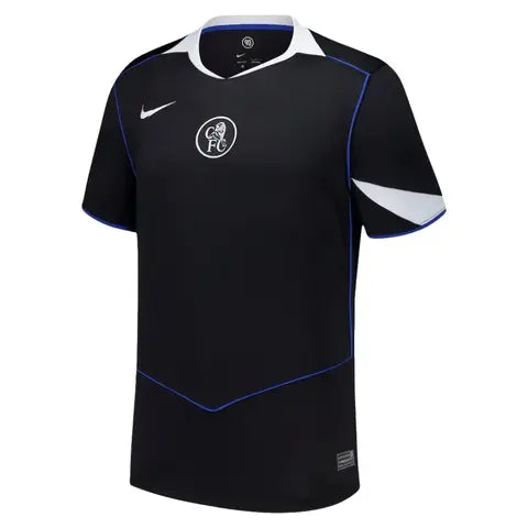 Camisa Futebol Chelsea III 25/26 Torcedor Total 90 Nike Preta Masculina