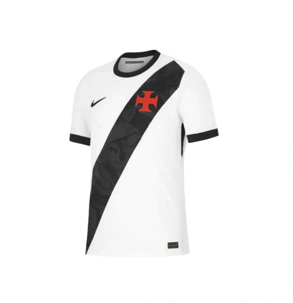 Camisa Vasco da Gama II 2026/27 Torcedor Nike Masculina - Branca com faixa Preta