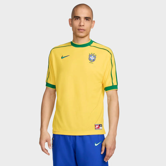 Camisa Brasil I 1998 Retro Nike Masculina - Amarela