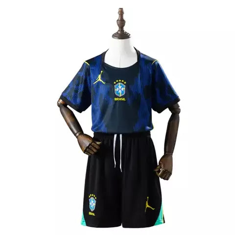 Kit Infantil Brasil II COPA 2026 Torcedor - Azul e Preto