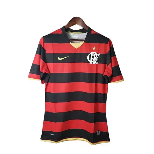 Camisa Flamengo Retrô 2009 Vermelha e Preta Masculina - Nike (ADRIANO + 10)