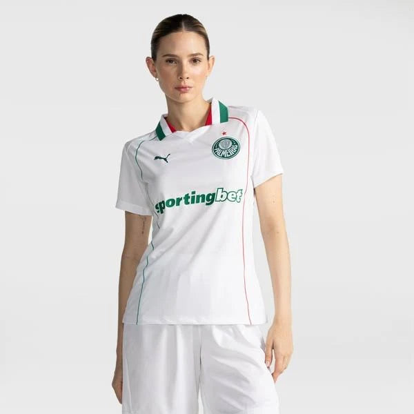 Camisa Feminina Palmeiras Torcedor - 26/27 - Branca - SportingBet