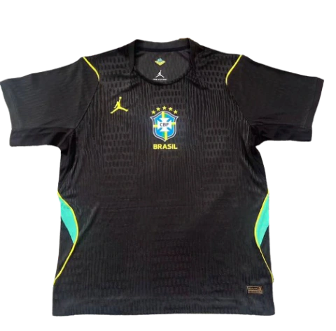 Camisa Brasil Nike Treino 2026 Jogador Masculina - Preta (Símbolo no meio)